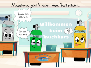Tauchausbildung- Testpflicht mit Spaß