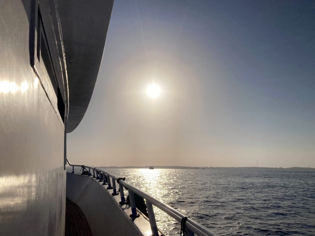 Am Ende eines schönen Tauchtages